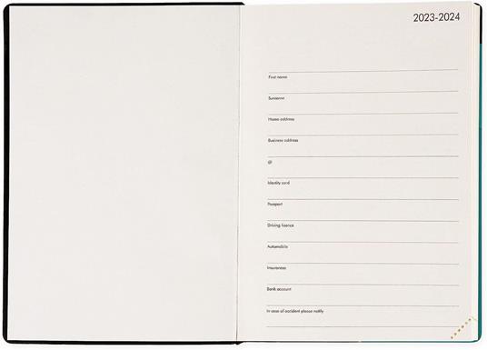 Agenda 2023-2024 Legami, 16 mesi, giornaliera, medium, colors - MALACHITE GREEN - 3