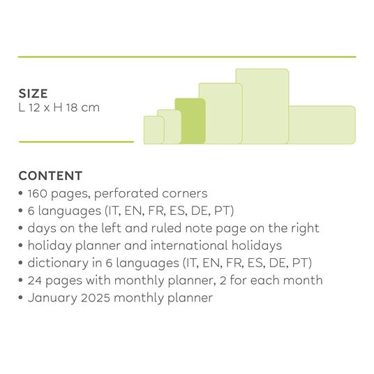 Agenda 2023-2024 Legami, 12 mesi, settimanale, medium, con notebook, colors - RED PASSION - 8