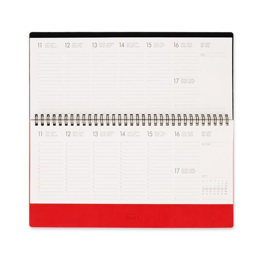 Desk Planner Legami 2024, 13 mesi, colors - RED PASSION - 2