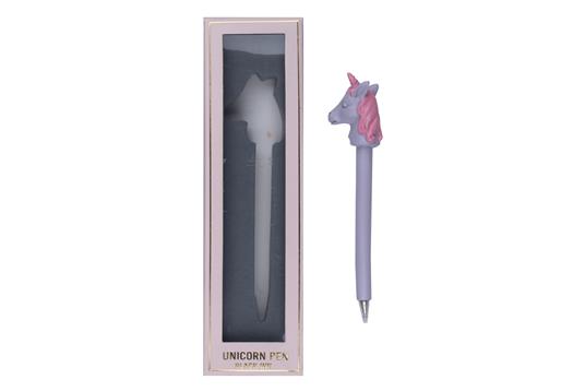 Penna a forma di unicorno Pearlescent Dreams rosa