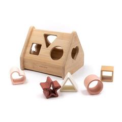 Bamboom Casetta Puzzle in Legno Rosa