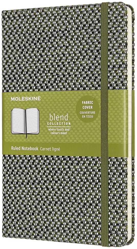 Taccuino Moleskine Blend 19 Limited Collection large a righe verde. Green