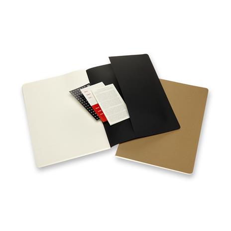 Quaderno Cahier Journal Subject Moleskine A4 nero-marrone. Set da 2 - 4