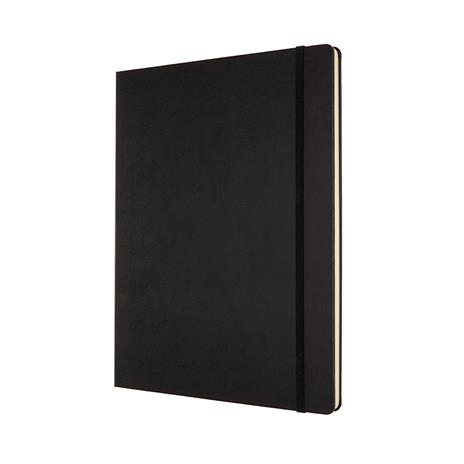 Taccuino Moleskine XXL a pagine bianche copertina rigida nero. Black - 2