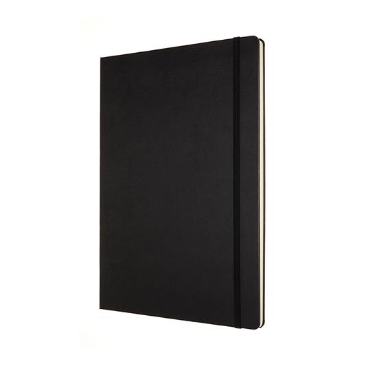 Taccuino Moleskine A4 a pagine bianche copertina rigida nero. Black - 2