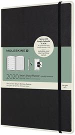 Agenda settimanale 2020, 12 mesi, Moleskine Paper Tablet Smart Planner large nero. Black