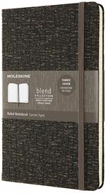 Taccuino Moleskine Blend Limited Edition large a righe marrone. Brown