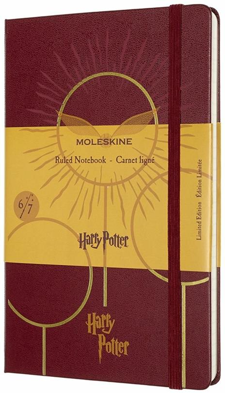 Taccuino Moleskine a righe Harry Potter Book 6. Rosso