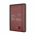 Taccuino Moleskine Classic Leather Large a righe copertina rigida Open Box. Bordeaux