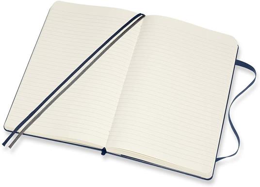 Taccuino Moleskine Expanded Large a righe copertina rigida. Blu