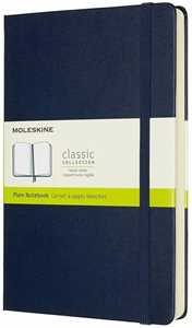 Cartoleria Taccuino Moleskine Expanded Large a pagine bianche copertina rigida. Blu Moleskine