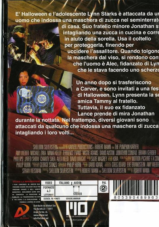 The Pumpkin Karver di Robert Mann - DVD - 2