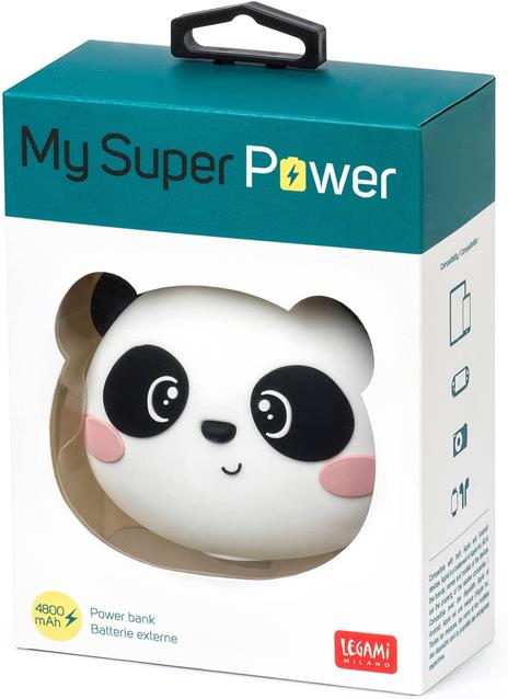 Caricabatteria portatile 4800 Mah - Power Bank - Panda - 3