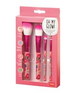 Pennelli per il trucco Oh My Glow! - Set Of 4 Makeup Brushes - Flowers