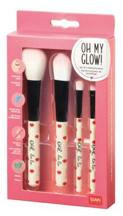 Pennelli per il trucco Oh My Glow! - Set Of 4 Makeup Brushes - Lips