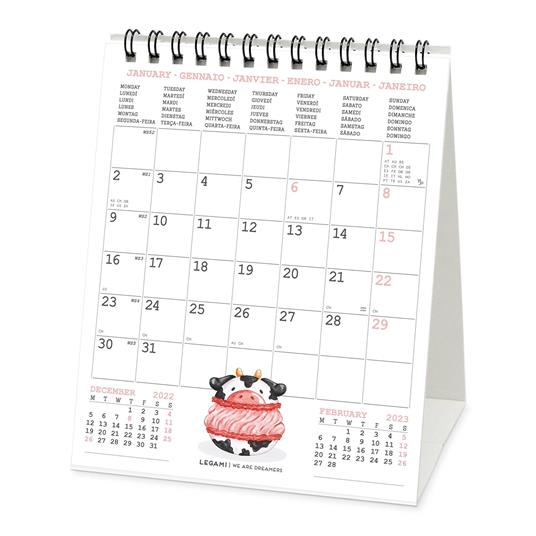 Calendario Legami 2023, carta non patinata, Sweet Dreams - 12 x 14,5 cm - 3