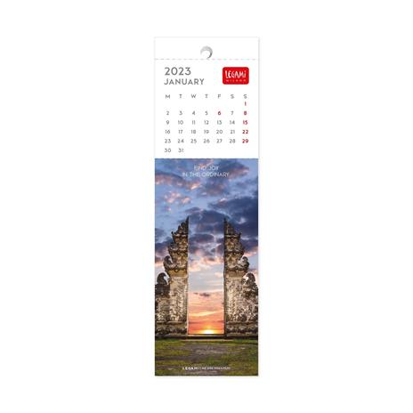 Calendario segnalibro Legami 2023, Peace Of Mind - 5.5 x 18 cm - 3