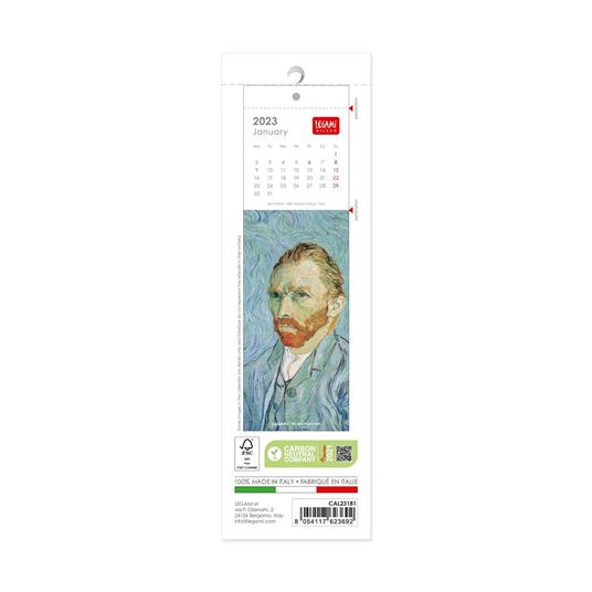 Calendario segnalibro Legami 2023, Vincent Van Gogh - 5.5 x 18 cm - 2