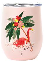 Bicchiere sottovuoto Hot&Cold Vacuum Tumbler - Flamingo