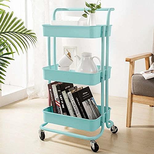 GOPLUS Carrello Cucina In Bambù Con 3 Ripiani, Carrello Portaoggetti Con 4 Ruote Girevoli Carrello Multifunzionale Per Soggiornocucina 58x33x76 Cm 57991857
