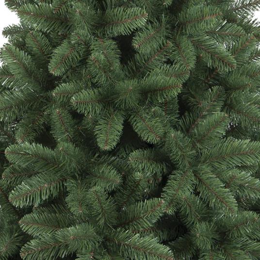 Albero Di Natale 210 cm Piccadilly Super Folto 850 Rami Pino Verde Base Croce - 3