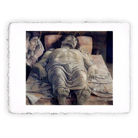 Stampa di Andrea Mantegna Cristo morto nel sepolcro e tre dolenti