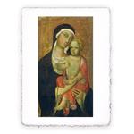 Stampa Pitteikon di Paolo di Giovanni Fei Madonna con il Bambino, Miniartprint - cm 17x11