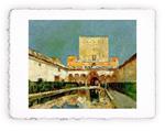 Stampa d''arte di Childe Hassam Alhambra Palazzo del Califfo, Miniartprint - cm 17x11