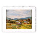 Stampa Pitteikon di Egon Schiele Paesaggio in Bassa Austria, Original - cm 30x40