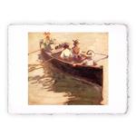 Stampa d''arte Pitteikon di Egon Schiele In barca - 1907, Miniartprint - cm 17x11