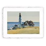Stampa di Hopper - Lighthouse and buildings, Portland Head, Original - cm 30x40