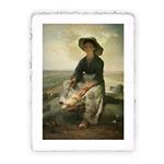 Stampa di Jean-François Millet La giovane pastora 1870-1873, Miniartprint - cm 17x11