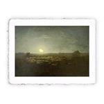 Stampa di Jean-François Millet - L''ovile al chiaro di Luna, Original - cm 30x40