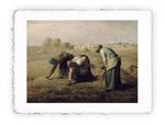 Stampa d''arte di Jean-François Millet Le spigolatrici - 1857, Miniartprint - cm 17x11