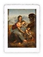 Stampa di Leonardo La Vergine col Bambino e con Sant''Anna, Miniartprint - cm 17x11