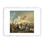 Stampa di Francisco Goya - Ballo sulle rive del Manzanarre, Miniartprint - cm 17x11