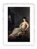 Stampa di Goya Dona María Tomasa Palafox ritrae il marito, Miniartprint - cm 17x11