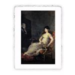 Stampa di Goya Dona María Tomasa Palafox ritrae il marito, Folio - cm 20x30