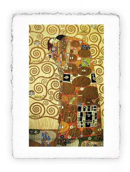 Stampa di Klimt L''abbraccio. Cartone per Villa Stoclet, Folio - cm 20x30