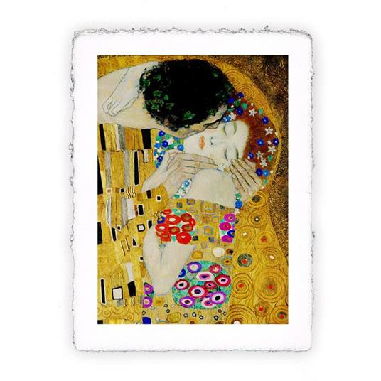 Stampa Pitteikon di Gustav Klimt - Il bacio. Dettaglio, Miniartprint - cm 17x11