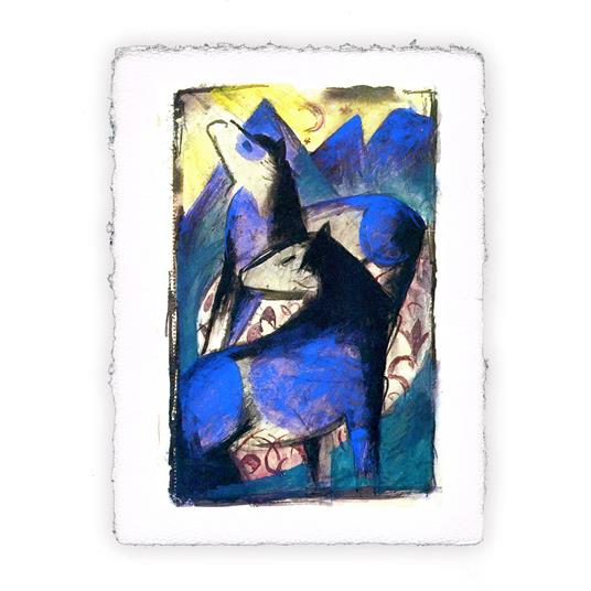 Stampa d''arte Pitteikon di Franz Marc Due cavalli blu - 1913, Miniartprint - cm 17x11