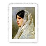 Stampa Pitteikon di Eugene de Blaas - Giovane bellezza 1882, Magnifica -  cm 50x70