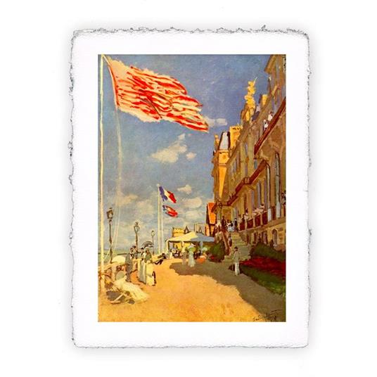 Stampa di Claude Monet L''Hôtel des Roches Noires à Trouville, Miniartprint - cm 17x11