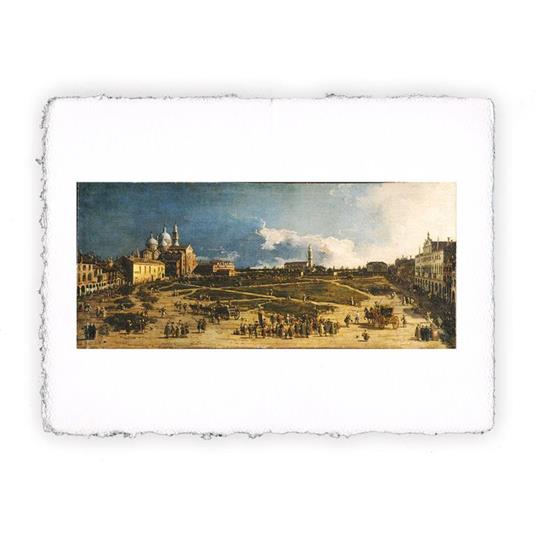 Stampa Pitteikon di Canaletto - Padova, il Prà della Valle, Miniartprint - cm 17x11