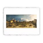 Stampa Pitteikon di Canaletto - Padova, il Prà della Valle, Miniartprint - cm 17x11