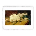 Stampa di Vincent van Gogh Natura morta con cavolo e zoccoli, Miniartprint - cm 17x11