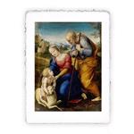 Stampa di Raffaello Sacra Famiglia con l''agnello del 1507, Grande - cm 40x50