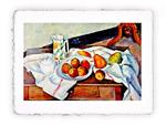 Stampa di Paul Cézanne - Natura morta con pesche e pere 1890, Original - cm 30x40