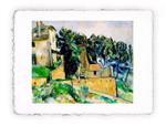 Stampa Pitteikon di Paul Cézanne - La casa di Bellevue 1890, Miniartprint - cm 17x11