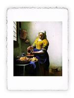Stampa d''arte Pitteikon di Jan Vermeer - La lattaia - 1658, Miniartprint - cm 17x11